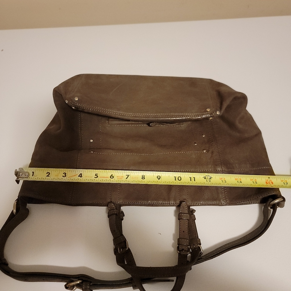 Jerome Dreyfuss Jacques Olive Green Leather Top Handle Adjustable Shoulder Strap - Picture 16 of 16